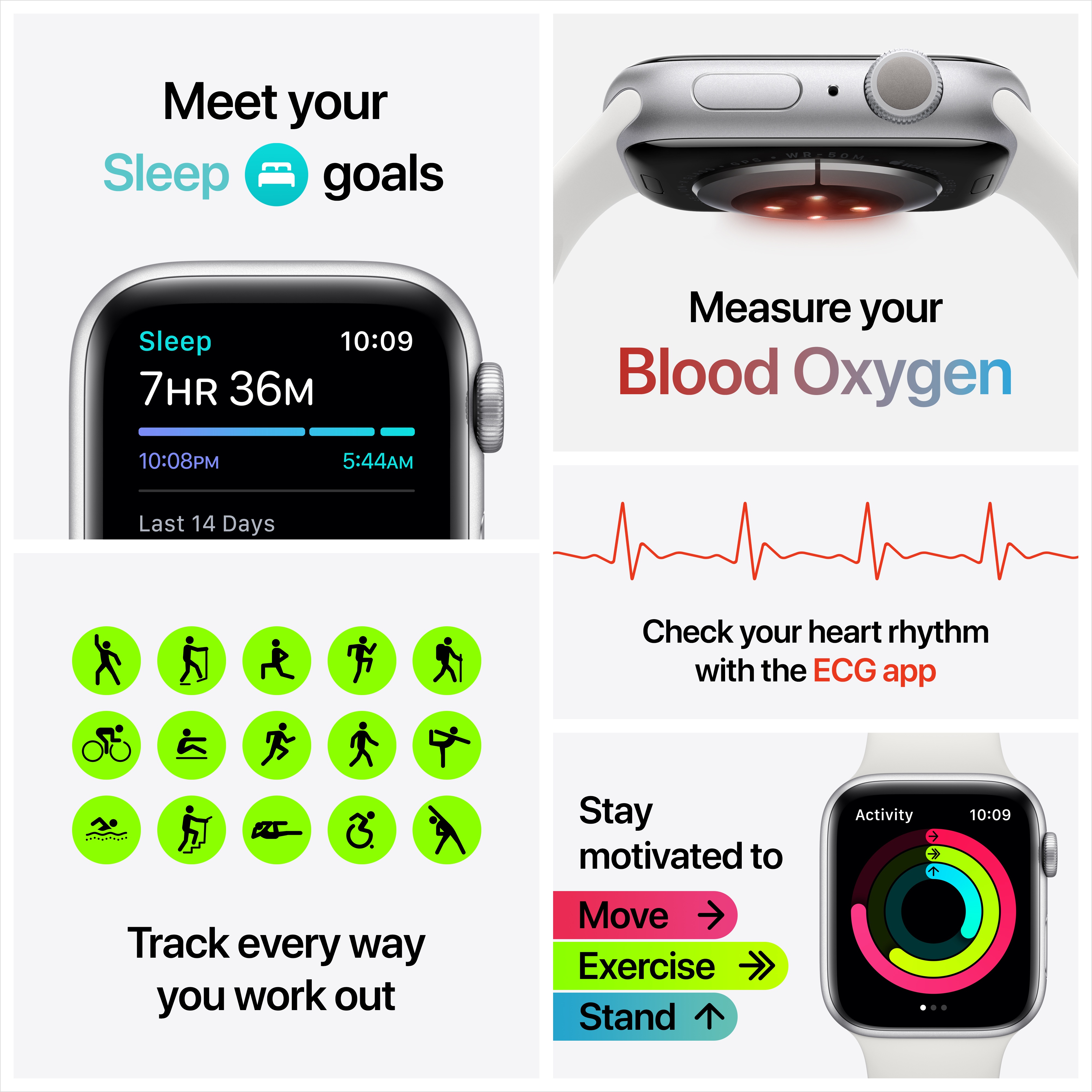 Apple Watch Series 6 Nike (40mm) Grijs (Zwart) - Kenmerken - Tweakers