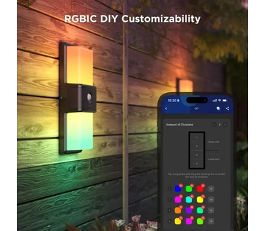 Govee RGBIC Smart Outdoor Wall light | Wi-Fi + Bluetooth