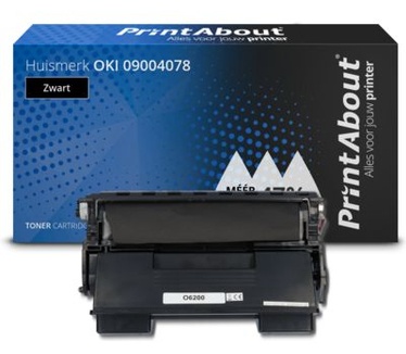 PrintAbout Huismerk OKI 09004078 Toner Zwart