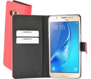 Mobiparts Premium Wallet TPU Case Samsung Galaxy J5 (2016) Peach Pink