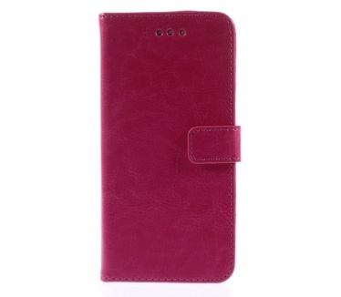 Kees Lederlook Portemonnee Hoesje Apple iPhone 6 - Roze