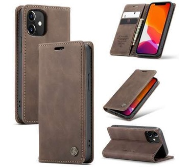 Caseme Apple iPhone 12 Mini Retro Wallet Case - Coffee