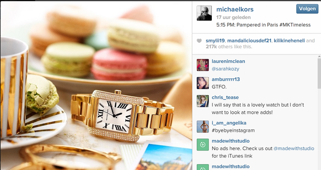 Eerste advertentie op Instagram