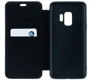 BMW Signature Leather Book Case - Samsung Galaxy S9 - Zwart  Zwart