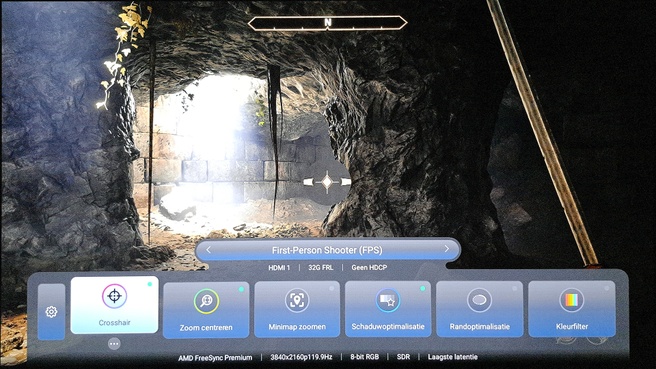 Gamebarmenu Philips OLED950