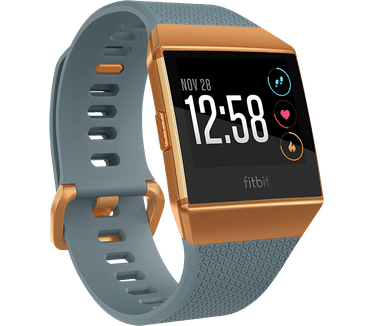 Fitbit Ionic Slate Blue/Burnt Orange Zilver (Grijs)