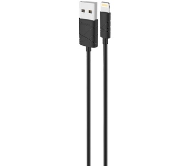 Usams U-Gee Standaard USB naar Lightning Kabel (100cm) - Zwart