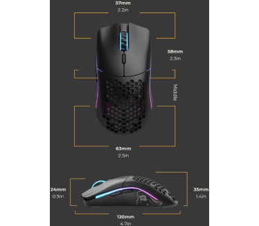 Glorious PC Gaming Race PC Gaming Race Model O- Wireless Zwart