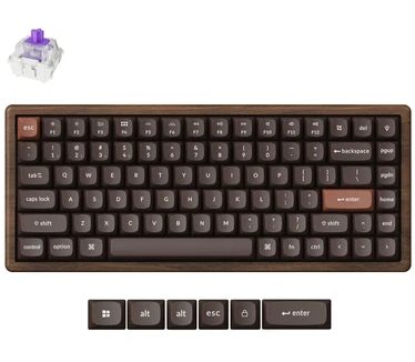 Keychron K2 HE Wireless Magnetic Switch Custom Keyboard - All-Wood Special Edition