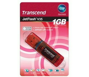Transcend JetFlash V35 1GB Rood