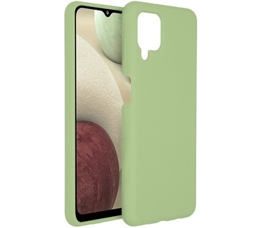 Accezz Liquid Silicone Backcover Samsung Galaxy A12 - Groen