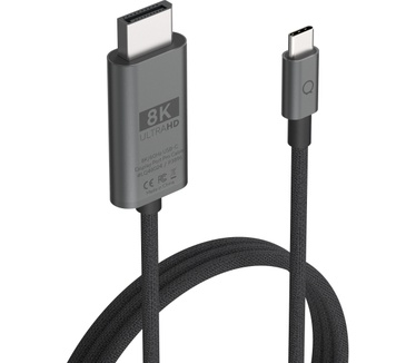 Linq LQ48024 - 8K/60Hz USB-C to DisplayPort Pro Cable 2m Zwart