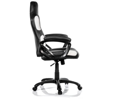 Arozzi Enzo White - zwart - wit - Leder - zwart - 115 cm - 125 cm - 53 cm (ENZO-WH)