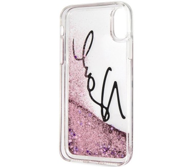 Karl Lagerfeld Star Glitter Case - iPhone XR (6.1") - Roségoud  Rosé Goud