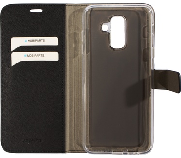 Mobiparts Saffiano Wallet Case Samsung Galaxy A6 Plus (2018) Black