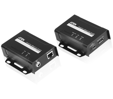 Aten VE901. LED-indicatoren: Link, Stroom. Operating voltage: 5 V, Stroomverbruik (zender) (max): 3,13 W, Stroomverbruik (ontvanger) (max): 7,95 W. Afmetingen (BxDxH): 87 x 103 x 30 mm, Gewicht: 250 g
