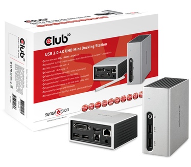 Club 3D SenseVision USB 3.0 4K UHD Mini Docking Station