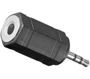 Allteq Jack verloopstekker - Zwart