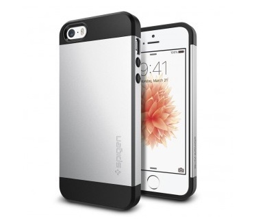 Spigen Slim Armor Apple iPhone SE Case - 041CS20249 - Satin Silver