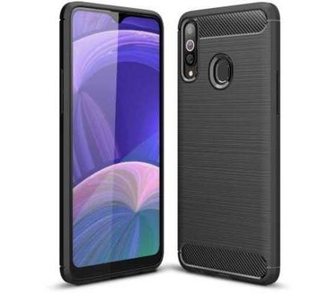 qMust Samsung Galaxy A20s Rugged TPU Case - Zwart