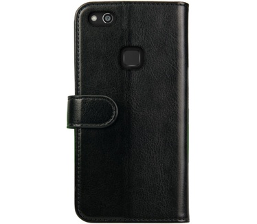 Rosso Element Huawei P10 Lite Hoesje Book Cover Zwart (Huawei P10 Lite) Zwart