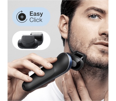 Braun Series 6 60-B7500cc Elektrisch Scheerapparaat Met SmartCare Center, Baardtrimmer, Blauw