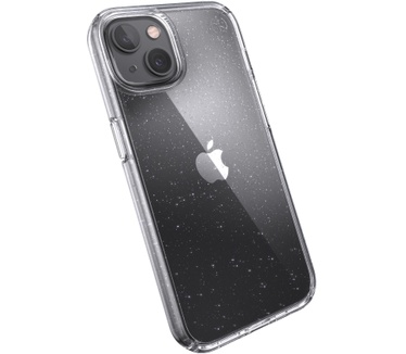 Speck Presidio Perfect Clear Glitter Apple iPhone 13 Clear / Platinum Glitter - with Microban