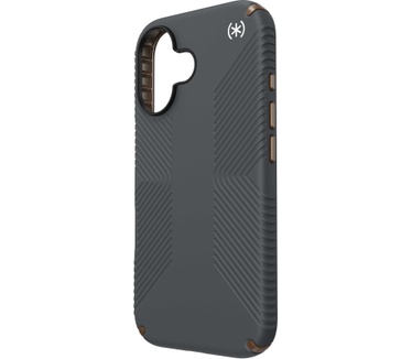 Speck Presidio2 Grip Apple iPhone 16 Charcoal Grey - with Microban