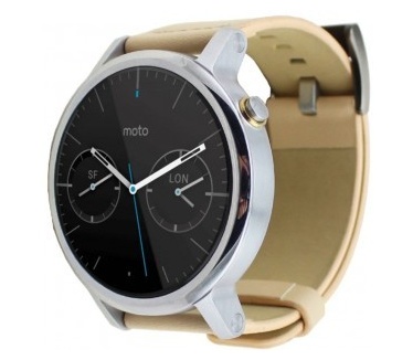 qMust Lederen armband voor Motorola Moto 360 46mm (2nd gen) - Gold