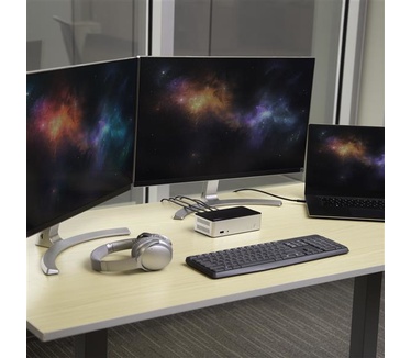 Startech.com Dual-monitor USB-C docking station voor Windows met 2.5? SATA SSD/HDD Bay