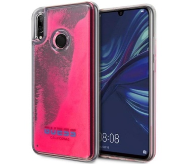 Guess Liquid Glow in the Dark Hard Case Huawei P Smart 2019 Roze  Roze