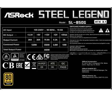 ASRock Steel Legend SL-850G