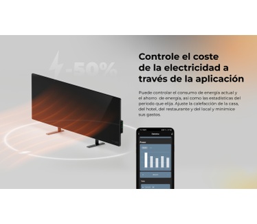 Aeno Infrarot Heizkörper Premium Eco Smart LED GH4S 700W BK retail