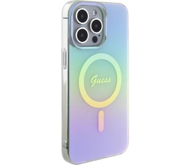Guess Iridescent MagSafe Back Case iPhone 15 Pro (6.1") Turquoise Turquoise