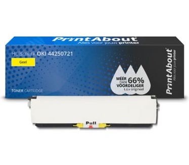PrintAbout Huismerk OKI 44250721 Toner Geel