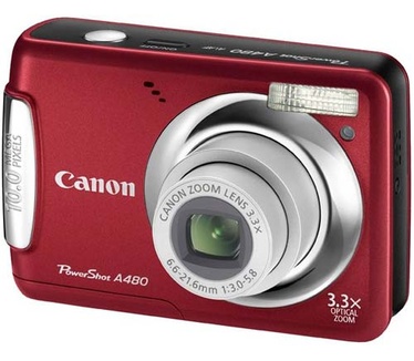 Canon Powershot A480 Rood