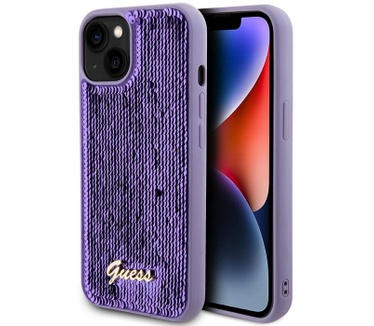 Guess Sequins Back Case - Apple iPhone 13 (6.1") - Paars Paars