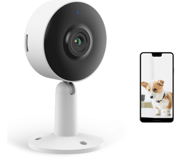 Laxihub Tuya Smartlife Laxihub M4 Beveiligingscamera - Indoor Wi-Fi Camera - Wit 1080P Camera- 2.4 Ghz. Bewegingsdetectie opslag middels Geheugenkaartslot