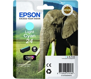 Epson Singlepack Light Cyan 24 Claria Photo HD Ink