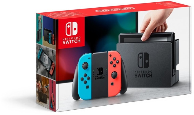 Nintendo Switch Blauw, Rood