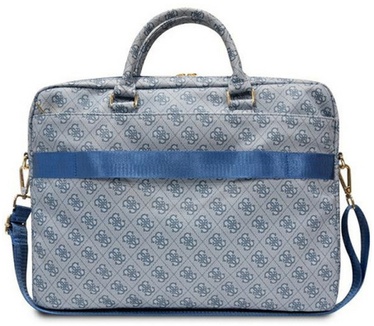 Guess Printed Stripe Laptoptas - o.a. Apple MacBook 15/16" Blauw Blauw