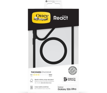 Otterbox React Magnets Series voor Samsung Galaxy S26 Ultra, Black Crystal