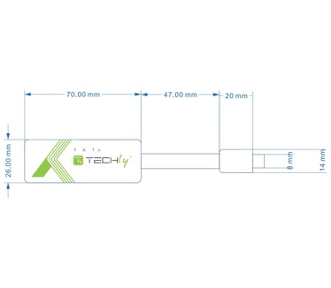 Techly Adapter USB-C Converter USB Gigabit Ethernet RJ45 Lan
