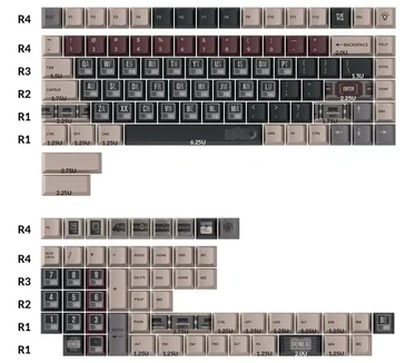 Keychron Key Vintage Stamp Cherry Profile Dye-Sub