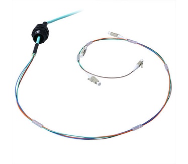 Advanced Cable Technology 70 meter Multimode 50/125 OM3 indoor/outdoor kabel 4 voudig met LC connectoren