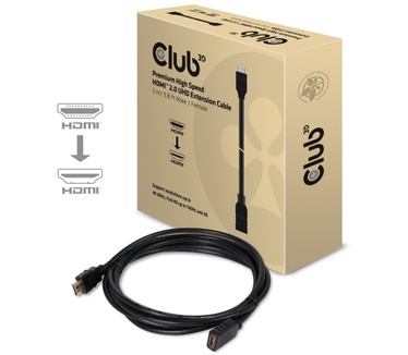 Club 3D High Speed HDMI 2.0 UHD 4K60Hz Extension Kabel 3 meter M/F