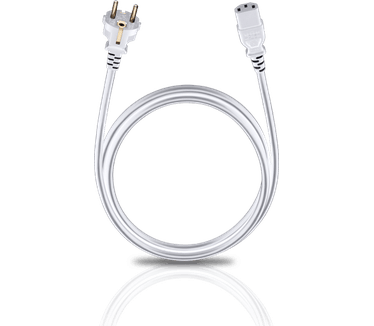 Oehlbach Powercord C 13 Lichtnetkabel met geaardestekker en IEC stekker