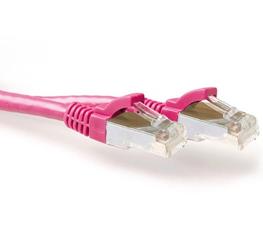 Advanced Cable Technology Roze 10,00 meter SFTP CAT6A patchkabel snagless met RJ45 connectoren