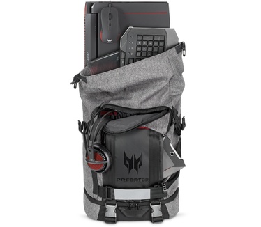 Acer Predator Gaming Rolltop Backpack (PBG6A0) Grijs