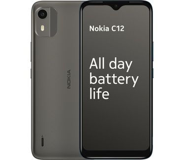 Nokia C12, 3GB ram, 64GB opslag Grijs
